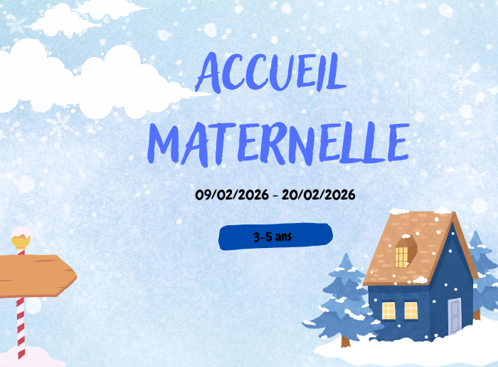 Vacances d'hiver : Maternelle 3-5ans