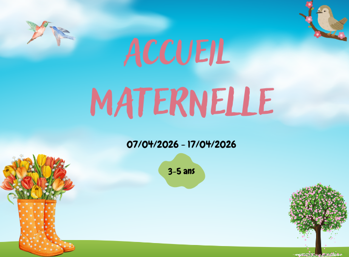 Vacances de printemps : Maternelle 3-5ans
