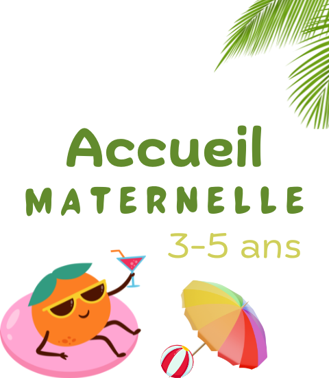 Vacances Été : maternelle 3-5 ans 2026