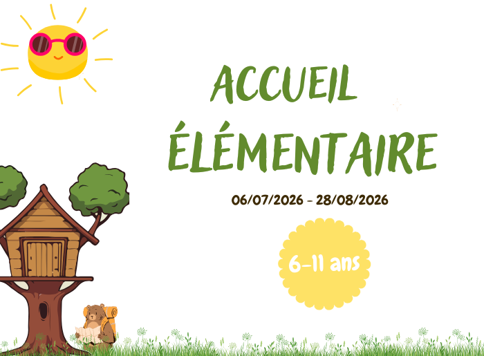 Vacances Été : élémentaire 6-11ans 2026