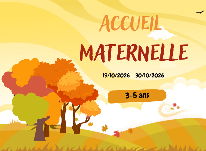 Vacances d'automne : Maternelle 3-5 ans 